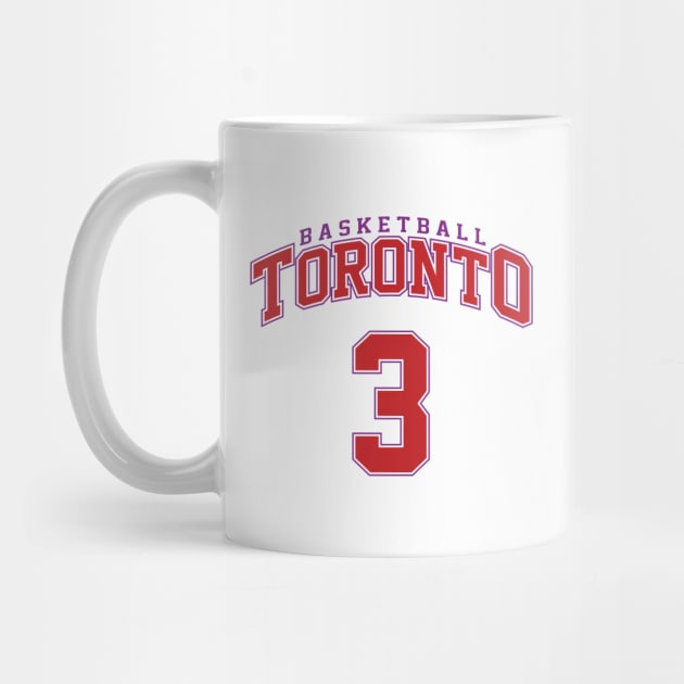 Toronto Basketball - Player Number 3 by Cemploex_Art